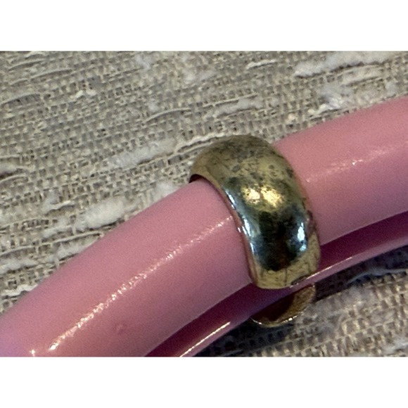 Vintage 1980s Cascade Clip Pink Gold - Picture 3 of 4